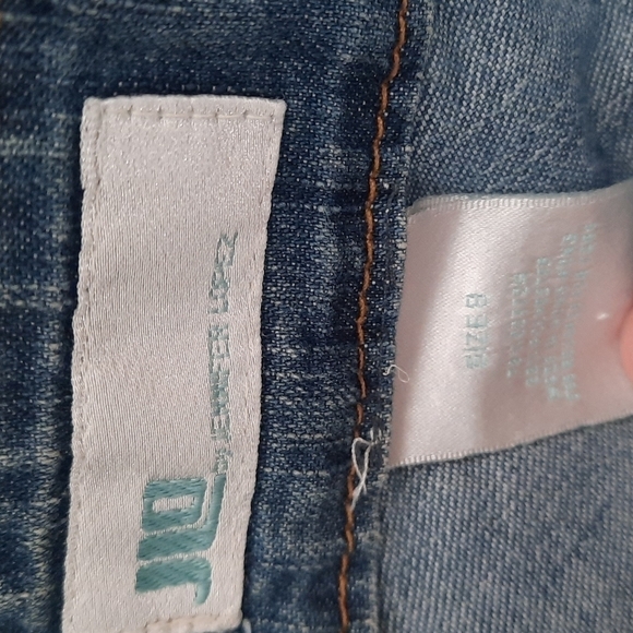 Vintage JLo Corset back Midi Length Cargo pocket Jean Skirt - Picture 6 of 6